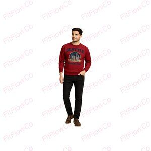 Gildan Heavy Blend Seattle Washington Crewneck Sweatshirt Red Men’s M EUC